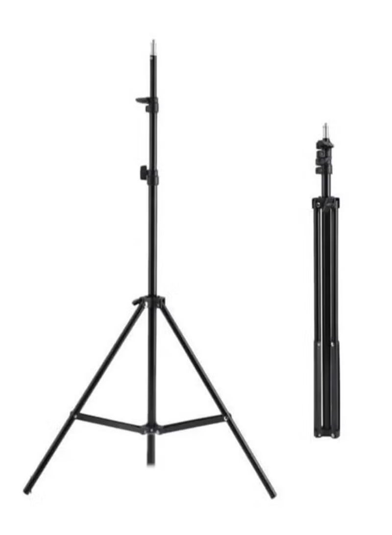 JAJEEK 180cm Reverse Folding Leg Light Stand Adjustable Height Four Sections Tripod for Studio Photography, Video Lighting, and Camera Equipment - Durable, Lightweight, Portable, Easy to Use, Ideal for Professional and Amateur Photographers  - Image 2