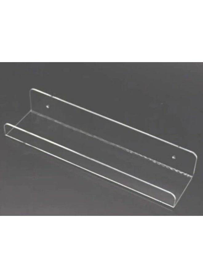 Horoof Home Horoof Home® Clear Acrylic Office Shelf – Wall-Mounted Floating Organizer  - Image 3
