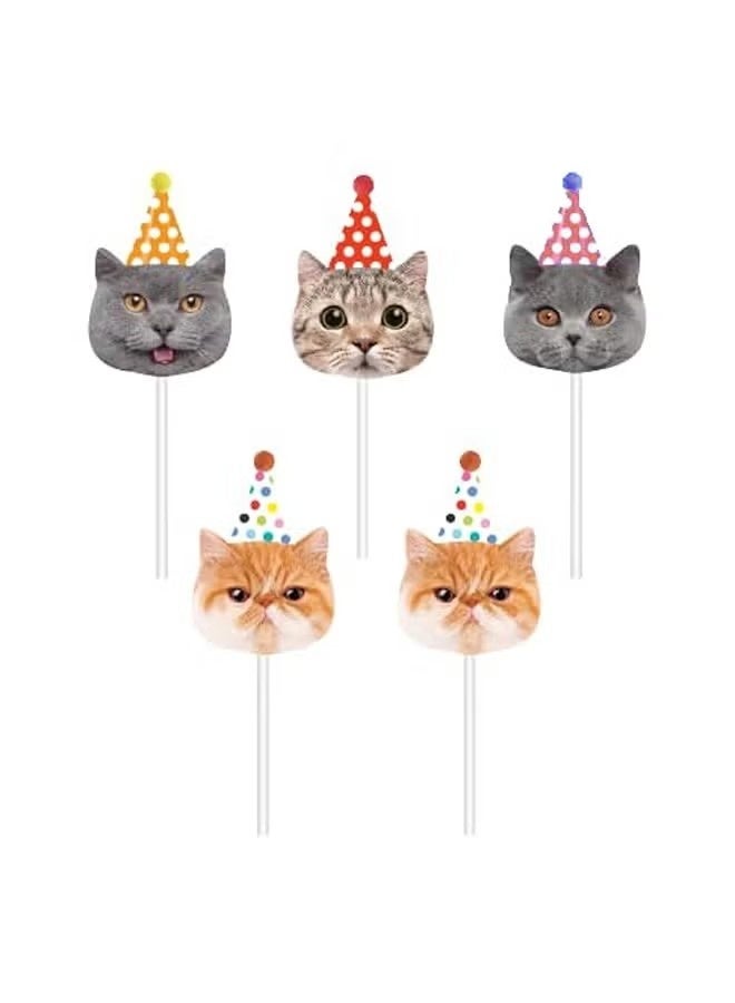 شمعة عيد ميلاد مبهجة ذائبة لتزيين الكيك (شمعة عيد ميلاد قطة) - Image 1