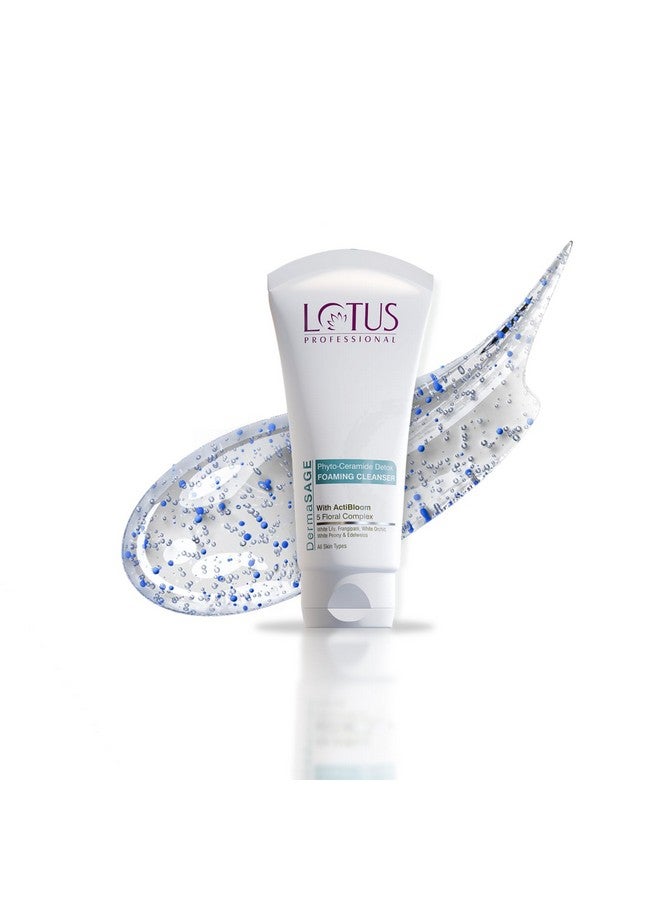 Lotus Professional Dermasage Phyto Ceramide Detox Foaming Cleanser For Clear & Hydrated Skin | All Skin Types | 100G - Image 1