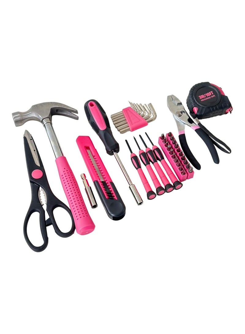 عام طقم أدوات منزلية مكون من 39 قطعة، مجموعة أساسية للإصلاح المنزلي مع صندوق أدوات بلاستيكي للطلاب الجامعيين، للاستخدام المنزلي وأكثر! - Image 2