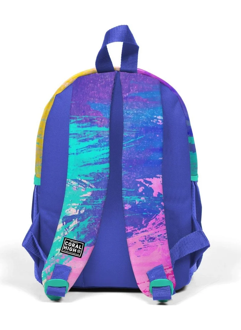 CORAL HIGH Mini Nest Backpack Colorful Airbrush Patterned Two Compartments 23538