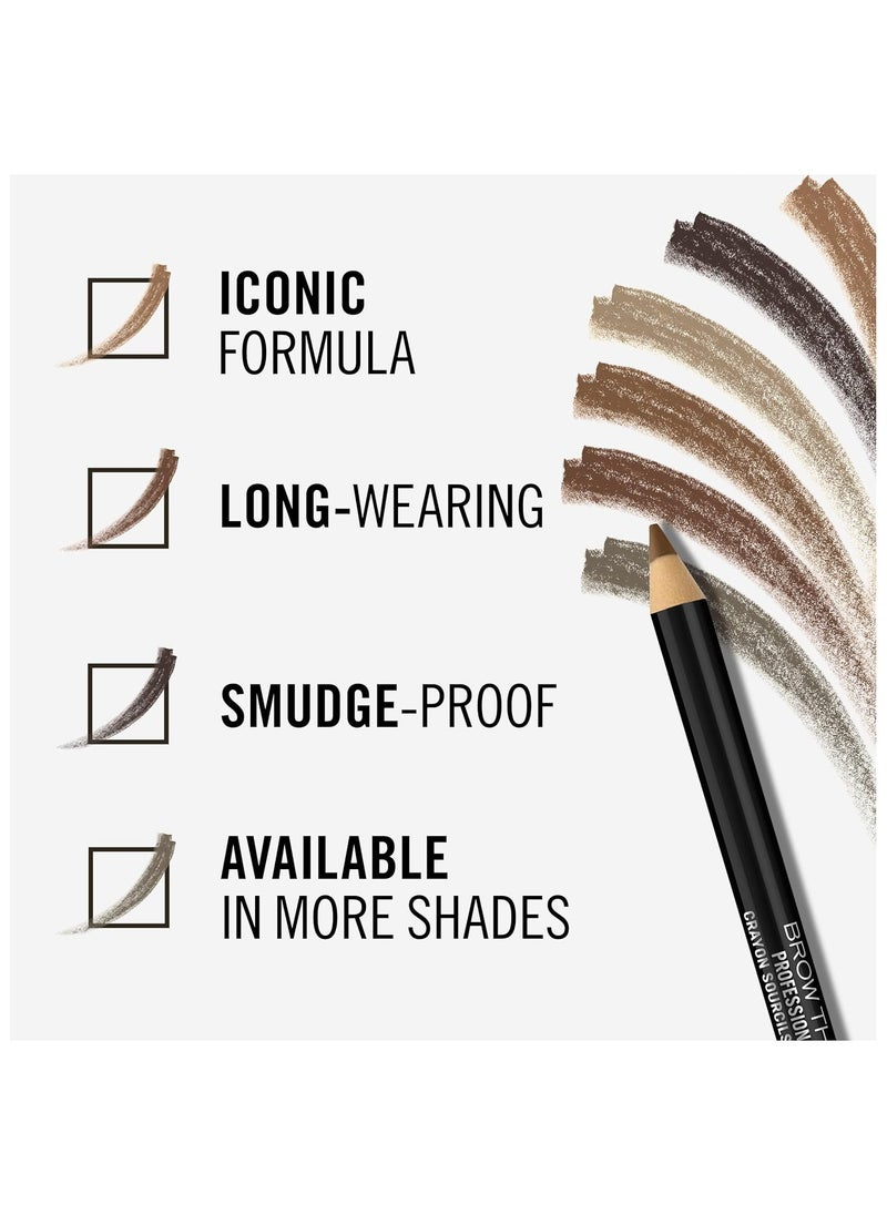 RIMMEL LONDON - Professional Eyebrow Pencil - 001 Dark Brown - Image 1