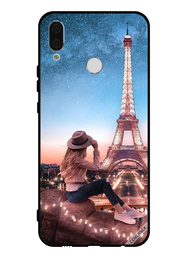 Covernex Protective Case Cover For Huawei nova 3e Hat Girl & Effiel Tower - Image 1