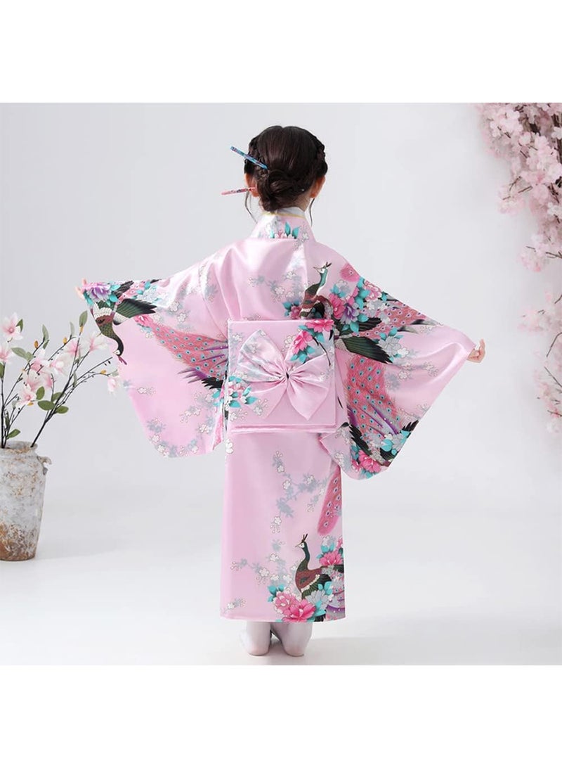 Japanese Traditional Dress Kimono Robe for Kid Girls costume suit - Image 5