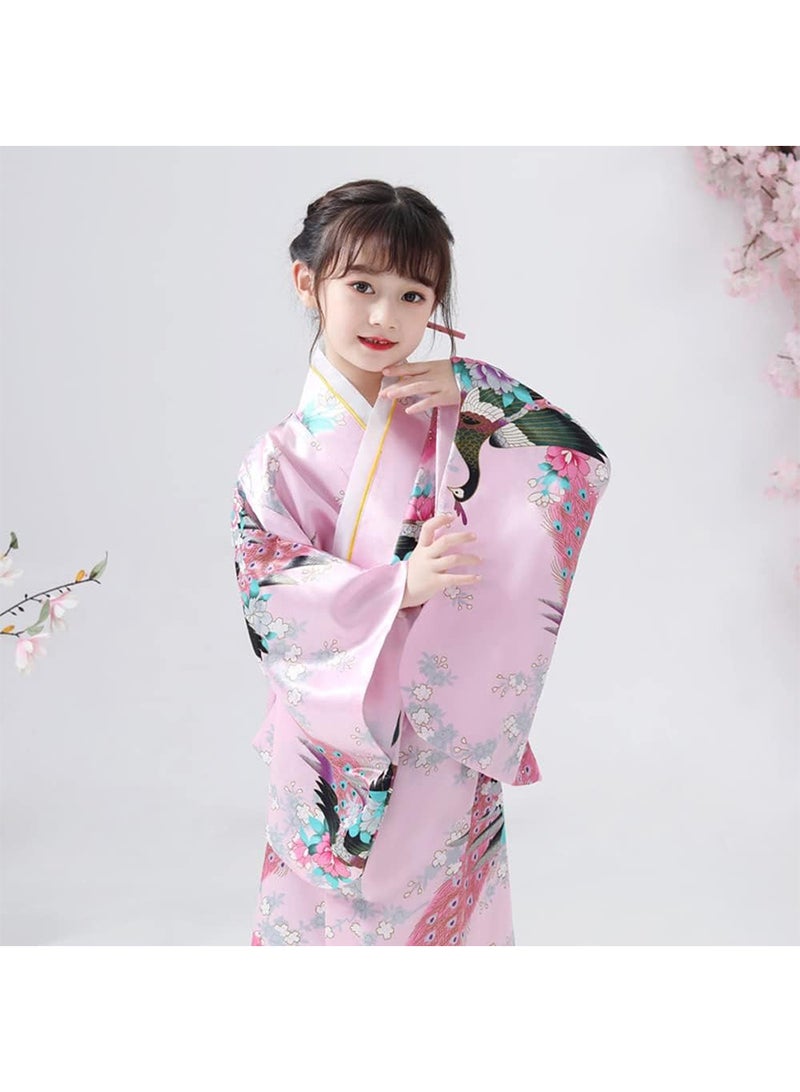 Japanese Traditional Dress Kimono Robe for Kid Girls costume suit - Image 3