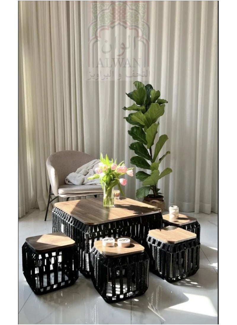 alwan antiques and frames 5-piece table set 