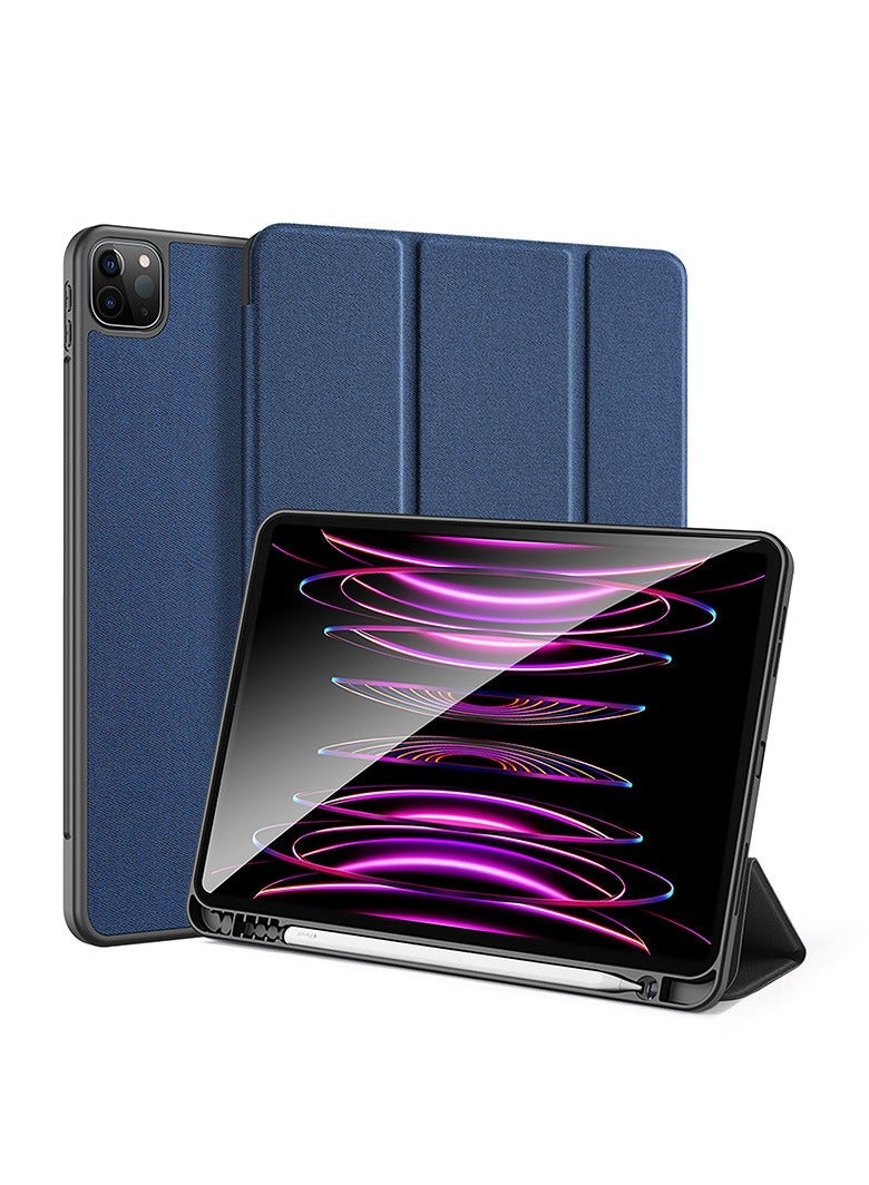 general Compatible with iPad Pro 11/13 2024 Tablet Case, iPad Air 13 2024 Slim PU Leather Case, Triple Folding Stand Case with Auto Wake/Sleep Function