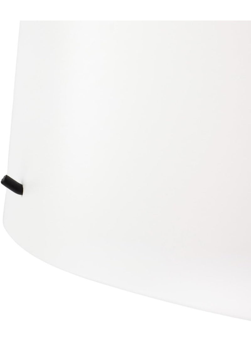 أيكيا مصباح أرضي عصري  أيكيا بقاعدة متقاطعة وإطار معدني أسود - غطاء أبيض أنيق للإضاءة الدافئة - Image 5