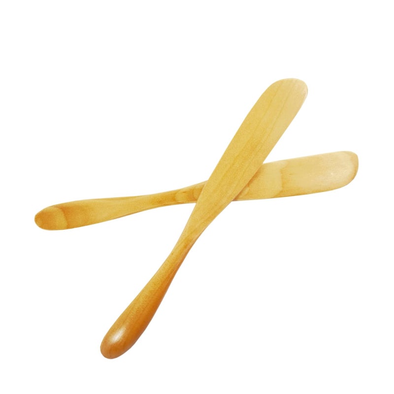 Sanrich Sanrich 10pcs Wood Spreaders Butter Tableware Knifes For Cheese Sandwiches Breakfast Homemade Marmalade the Jar of Jelly Pesto burlywood 