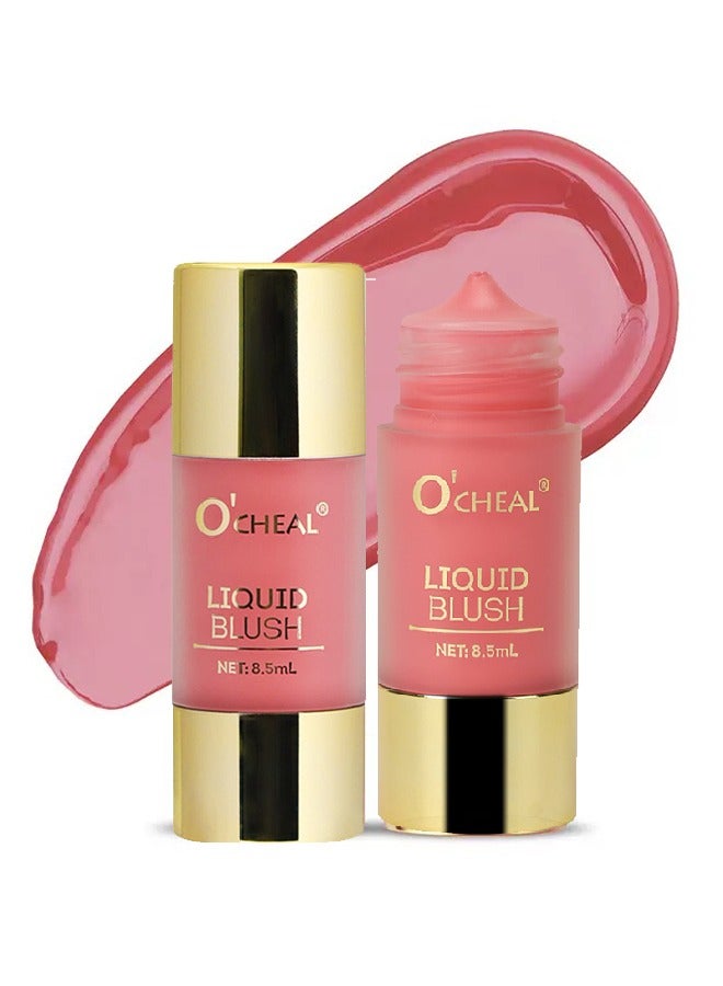 OCHEAL Liquid Blush, Natural Matte Velvet Finish, Soft Cream Liquid Face Blush For Cheeks, Skin Tint Blush Makeup, Long Lasting Lightweight Blendable Blush #03 - Image 1