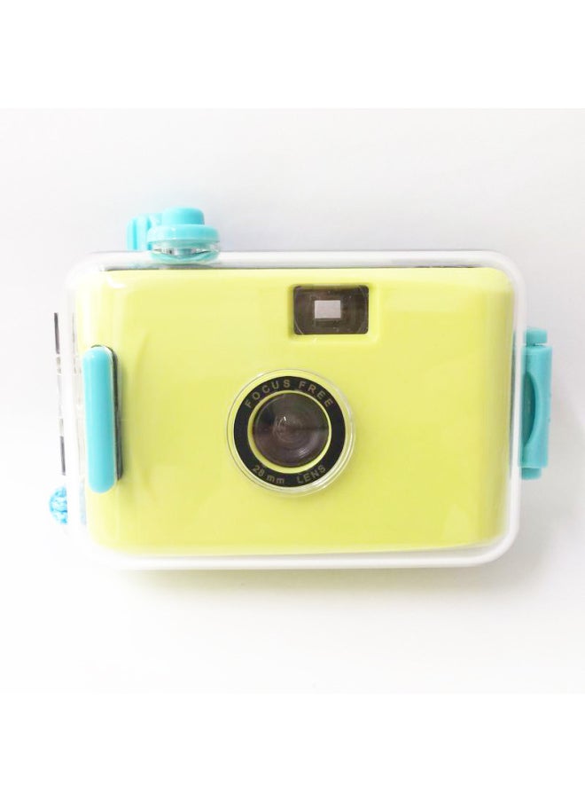 Generic Green Cyan Retro Film Camera Export Replaceable Film Fool Camera Birthday Gift Student Children Adult-Color:Green Green Shell  - Image 2