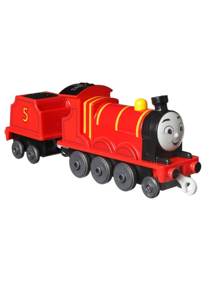 Thomas & Friends Fisher-Price die-cast Push-Along James Toy Train Engine for Preschool Kids Ages 3+ - Image 4