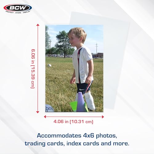 BCW 4x6 Photograph Sleeves - 1 ct | Archival Quality Crystal Clear Polypropylene | Acid-Free for Art Prints, Postcards, Pictures, and More! - Image 3