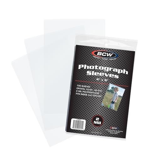 BCW 4x6 Photograph Sleeves - 1 ct | Archival Quality Crystal Clear Polypropylene | Acid-Free for Art Prints, Postcards, Pictures, and More! - Image 1