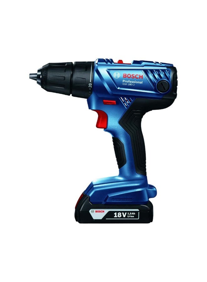 BOSCH GSR 180-LI Cordless Drill Driver Machine (2 X 2.20AH Battery) - Image 5