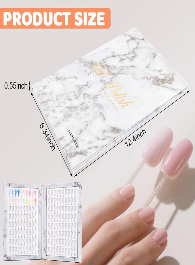 Restynic 160 Color Nail Display Book with 240 Nail Tips and 1-200 Numbered Labels, Easy to Install, Removable Design, Portable Book Style, Space-Saving for Nail Art - Image 4