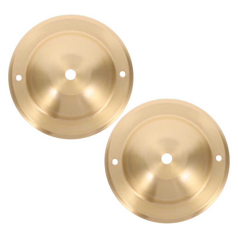 2pcs Light Canopy Cover: 5.1inch Copper Mounting Plate Ceiling Canopy Cover For Light Lamp Diy Ceiling Fixtures - Image 1