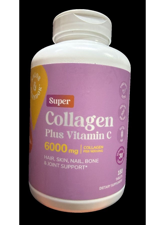 21st Century Super Collagen Plus Vitamin C, 180 Tablets Packaging May Vary - Image 1