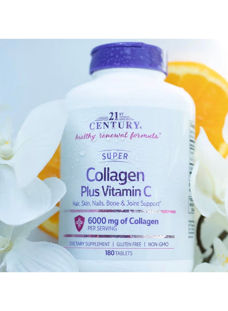 21st Century Super Collagen Plus Vitamin C, 180 Tablets Packaging May Vary - Image 3