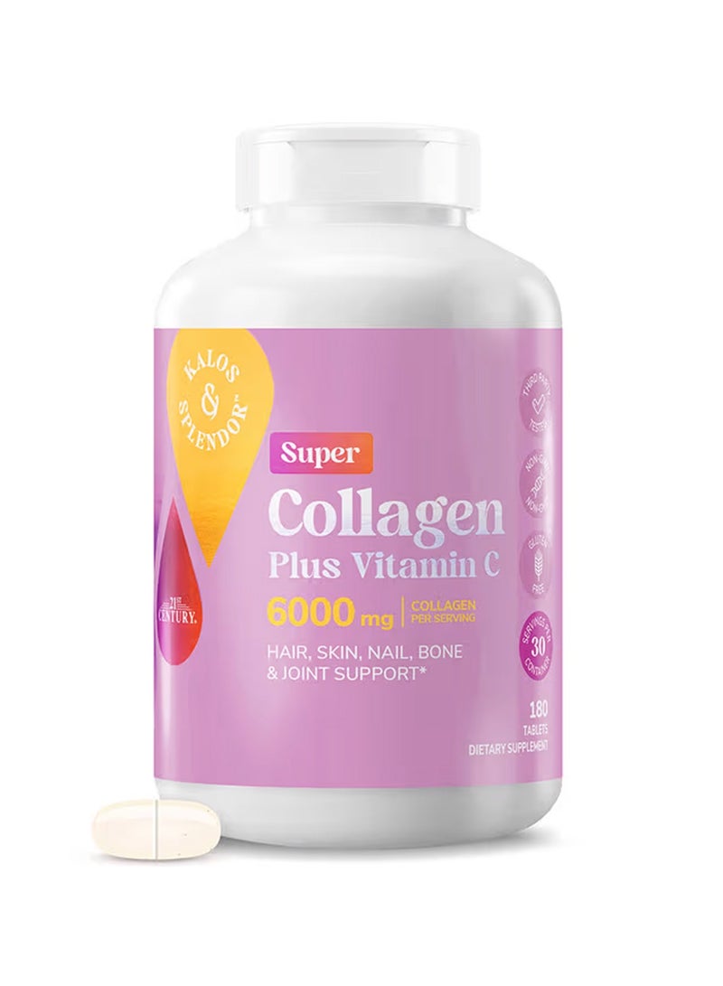 now Super Collagen Plus Vitamin C, 180 Tablets Packaging May Vary - Image 3