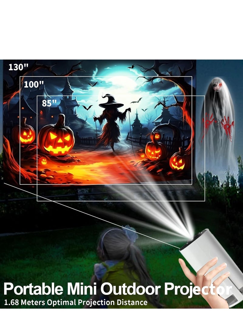 Yoawllty Projector 4K Support 180°Rotatable, Portable Projector WiFi6 BT 5.0 Android 11, Mini Projector Auto Horizontal Correction, Outdoor Movie Projector Compatible with Phone  - Image 3