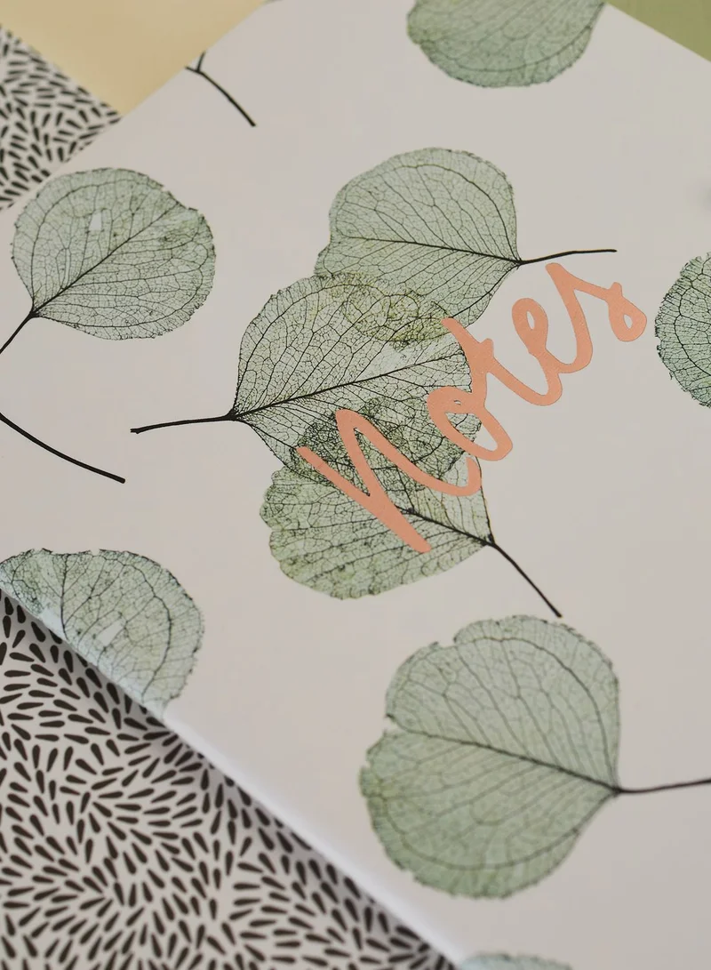 Hema Set Of 3 A5 Stitched Leaf Notebooks