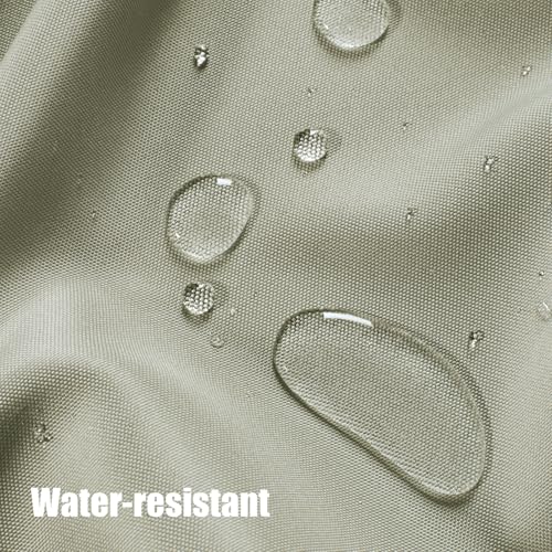 BONZER Wide Waterproof Outdoor Curtains for Patio Heavy Privacy Light Filtering Grommet Outside Curtains for Porch, Pergola, Gazebo, 1 Panel, 110W x 120L inch, Taupe - Image 3