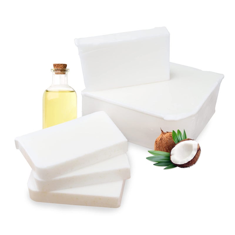 Primal Elements Coconut Oil Soap Base - Moisturizing Melt and Pour Glycerin Soap Base for Crafting and Soap Making, Easy to Cut - 5 Pound - Image 2