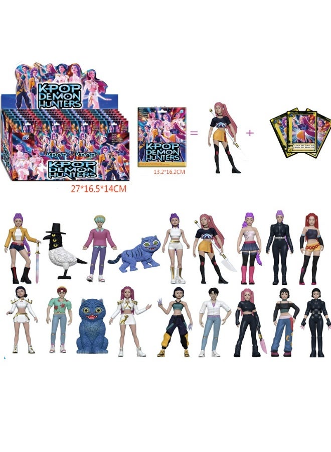 Y&D 24 Pcs kpop hunters Action Figure Toys For Fans  Series Figures Model Birthday Cake Toppers