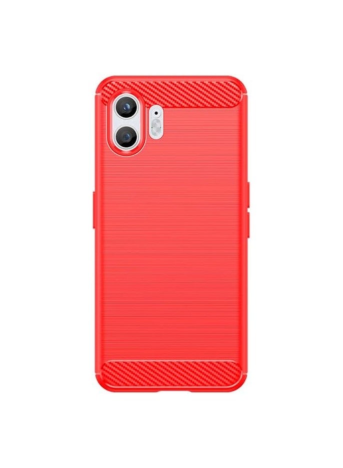 UNBLACK Compatible with Nothing Phone 2 Slim Shock Absorption Soft TPU (Red) - Image 2