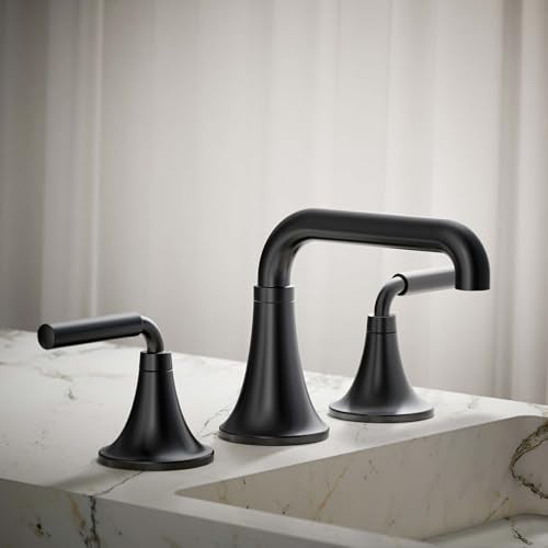 KOHLER 274164KBL K274164KBL Tone Widespread Bathroom Sink Faucet 10 GPM Matte Black - Image 3