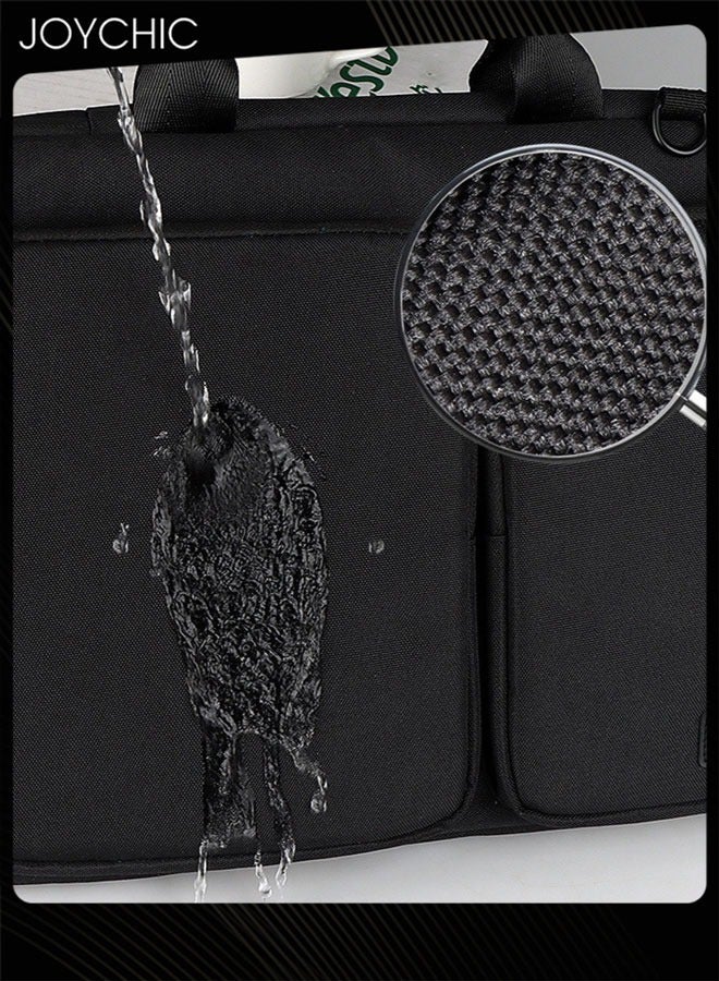 Joychic حقيبة كتف واقية للتابلت بزاوية 360° بسعة كبيرة مع جيب أمامي حقيبة مقاومة للماء لحمل اللابتوب العمودي تناسب 15.6 بوصة للرجال والنساء للعمل والمدرسة والسفر - Image 4