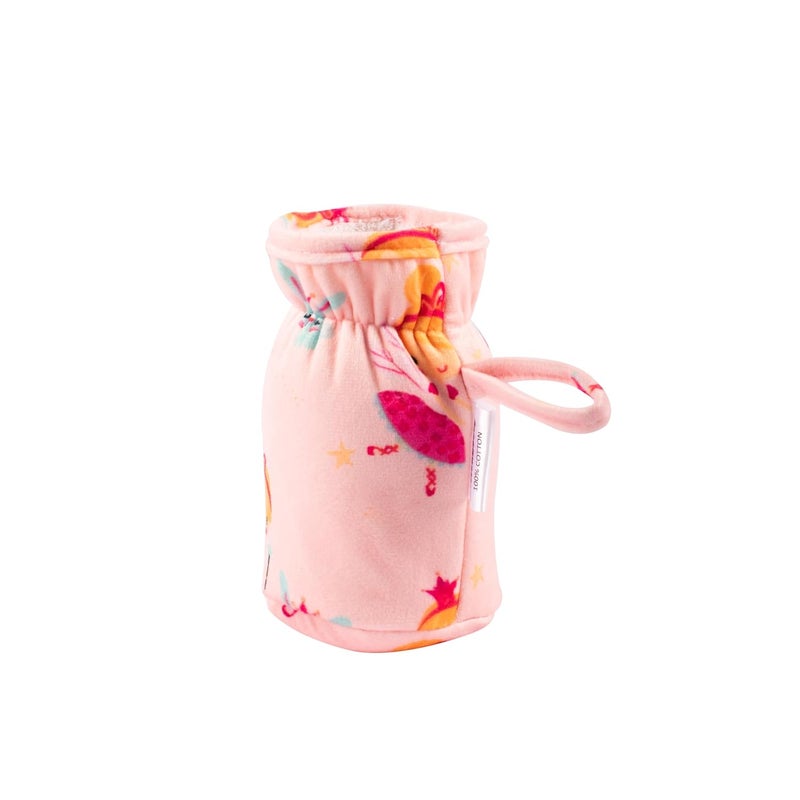 mittenbooty Baby Broad Neck Bottle Cover for Feeding Bottle Upto 260 ml & 330 ml Feeding Bottle Purple Unicron & Pink Princess (Pack of 2) - Image 4