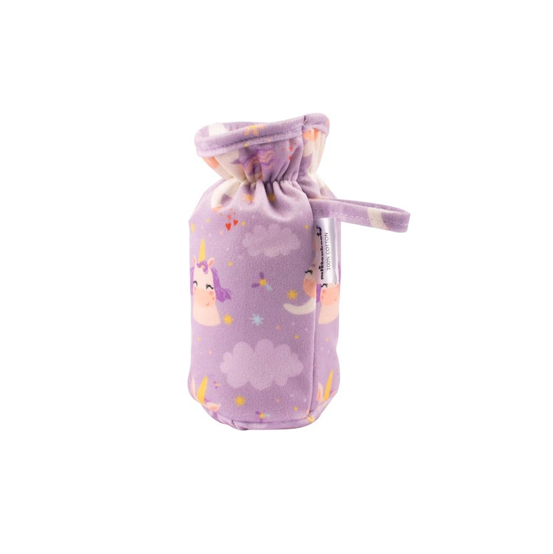 mittenbooty Baby Broad Neck Bottle Cover for Feeding Bottle Upto 260 ml & 330 ml Feeding Bottle Purple Unicron & Pink Princess (Pack of 2) - Image 2