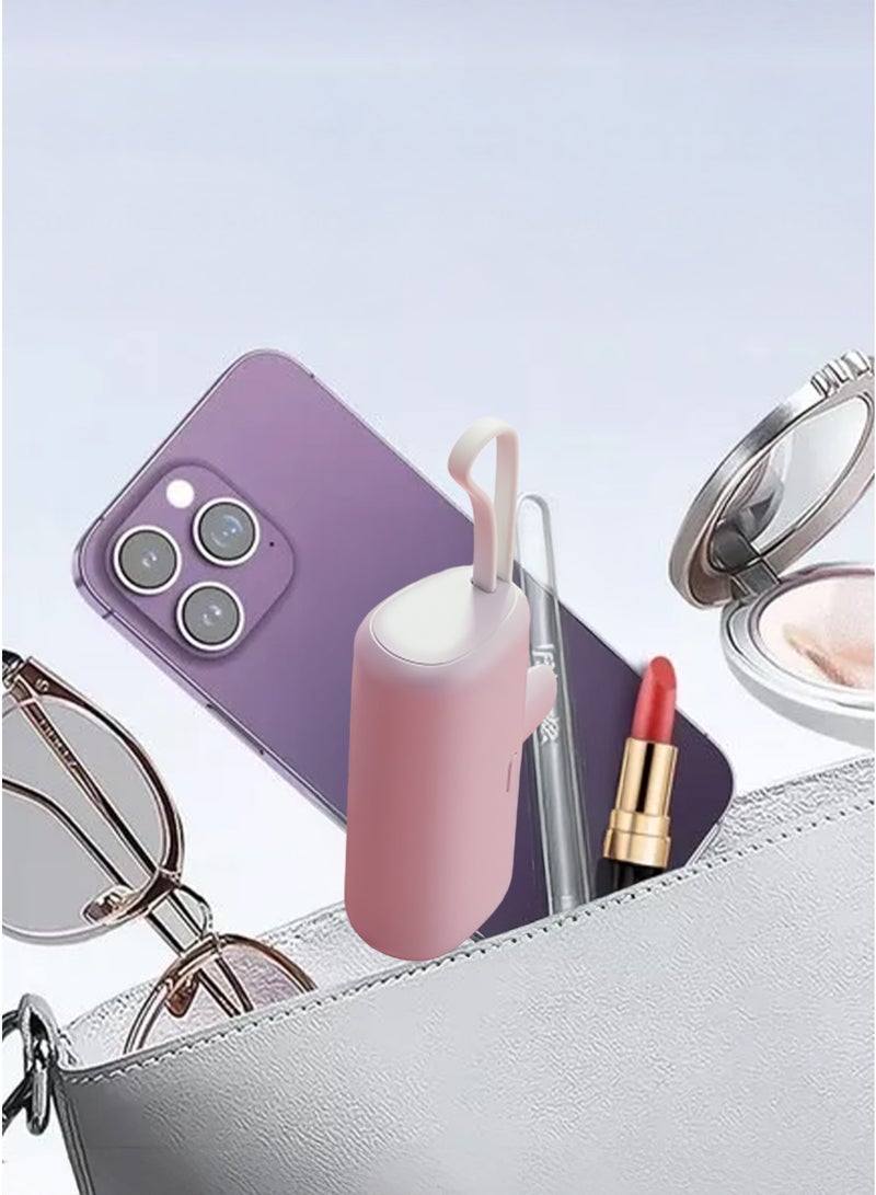 أولون باور بانك أولون  بقدرة 5000 مللي أمبير في الساعة مع موصل USB-C مدمج، وشحن سريع وشحن iPhone  كبسولة صغيرة متميزة بقدرة 5000 مللي أمبير في الساعة، وتوصيل طاقة USB-C بقدرة 22.5 وات، وشاشة LED ومسند قابل للطي، PowerUp-C أزرق - Image 5