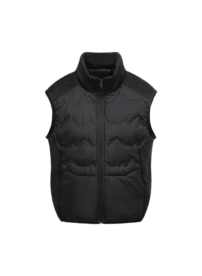 Standard 90% White Duck Down Stand Collar Patchwork Outdoor Sports Down Jacket Unisex Lightweight Down Vest Outerwear - Image 1