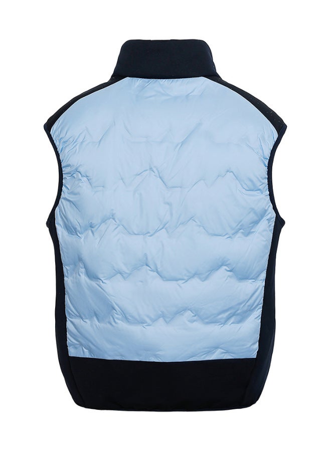 Standard 90% White Duck Down Stand Collar Patchwork Outdoor Sports Down Jacket Unisex Lightweight Down Vest Outerwear - Image 3