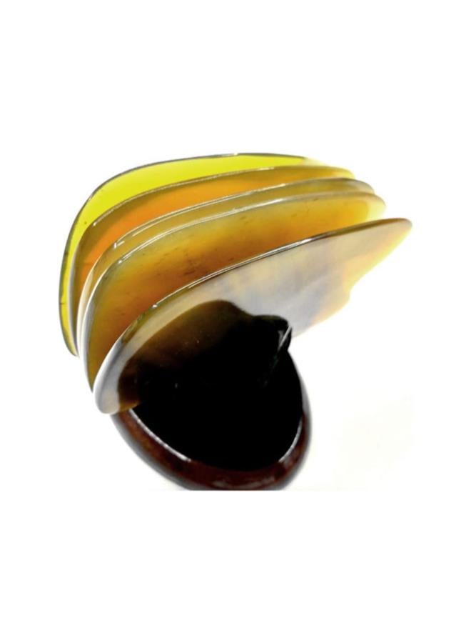 klarako 4pcs Gua Sha Scraping Massage Tools Ox Horn Guasha Board for SPA Acupuncture Trigger Point Treatment on Face Random Color - Image 2