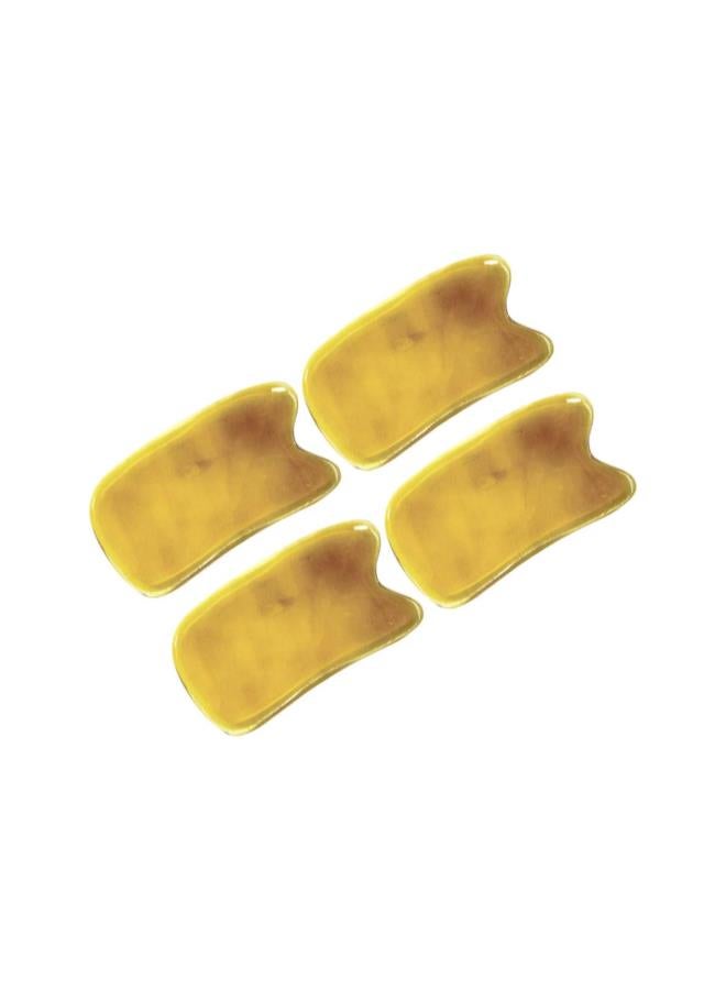 klarako 4pcs Gua Sha Scraping Massage Tools Ox Horn Guasha Board for SPA Acupuncture Trigger Point Treatment on Face Random Color - Image 3