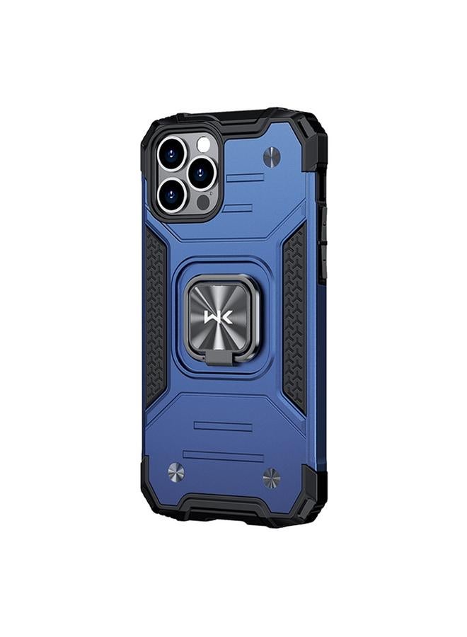 دبليو كيه جراب لهاتف iPhone 13 Pro Max WTP-012 مقاوم للصدمات مصنوع من البولي كربونات + TPU + جراب معدني مع حامل حلقي - Image 1