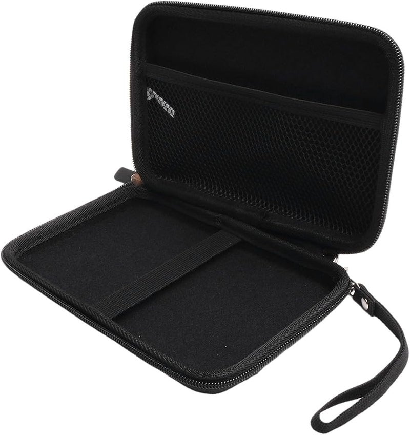 Black Hard Shell GPS Carrying Case 7 Inch Shockproof Travel Storage Bag with Mesh Compartment - Image 5