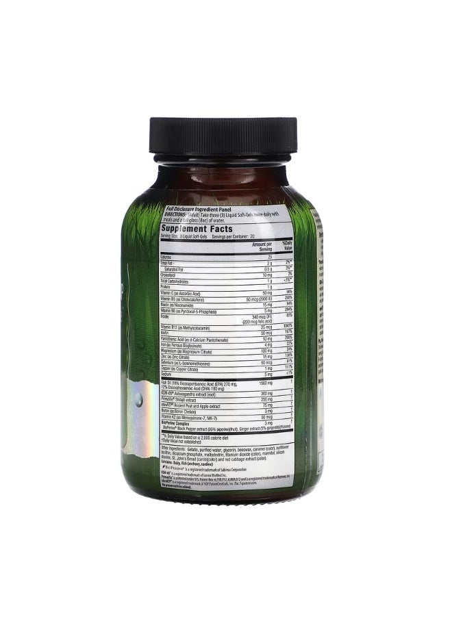 Irwin Naturals Testosterone Up Strength & Size 60 Liquid Softgels  - Image 2
