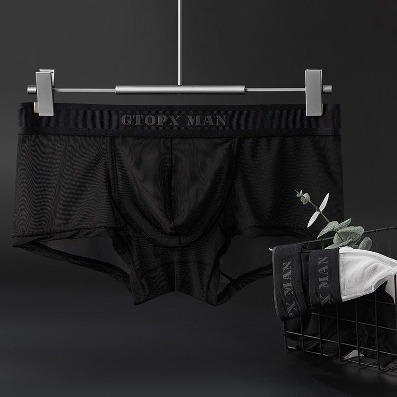 Men's Mesh Low-Rise Boxer Briefs Underwear - Image 3