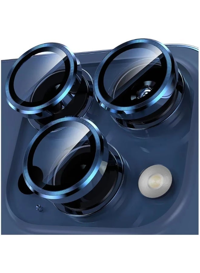 ZXING Upgraded Electroplated Sapphire AF Film Camera Lens Protector for iPhone 17 Pro Max Blue High Scratch Resistant Stain Resistant HD Clarity Precision Fit Design - Image 1