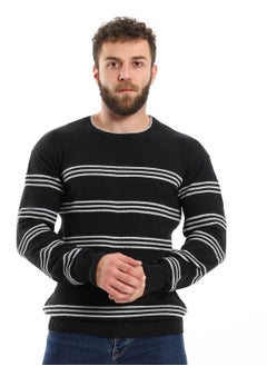 Caesar Wool Mens Pullover With Multi Design  - Image 1