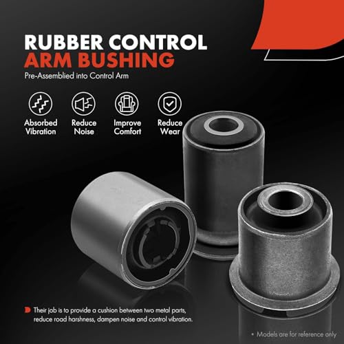 A-Premium Front Lower Control Arm Bushing Kit, Compatible with Chevrolet & GMC - 1988-2002 - Silverado 1500 Yukon Tahoe Express Savana 1500 2500 3500 C1500 C2500 Suburban - Image 3