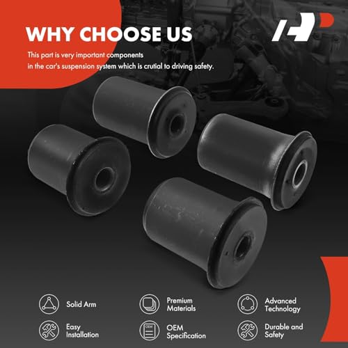 A-Premium Front Lower Control Arm Bushing Kit, Compatible with Chevrolet & GMC - 1988-2002 - Silverado 1500 Yukon Tahoe Express Savana 1500 2500 3500 C1500 C2500 Suburban - Image 4