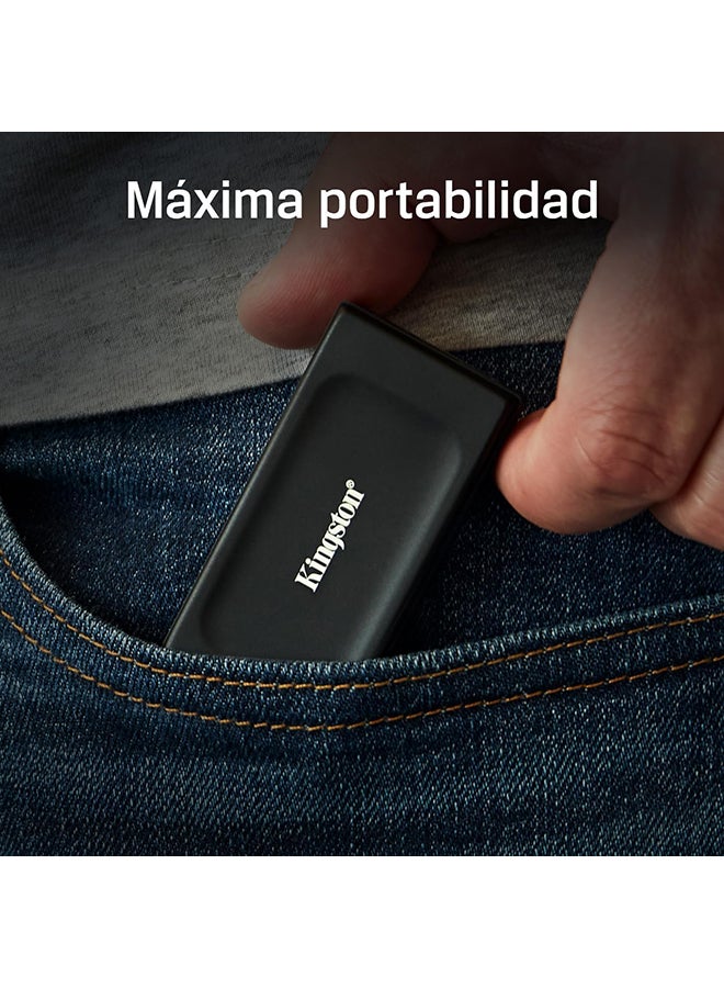 كينغستون 1 تيرابايت اس اس دي | بحجم الجيب | يو اس بي 3.2 الجيل الثاني | محرك أقراص الحالة الصلبة الخارجي | ما يصل إلى 1050 ميجابايت/ثانية | SXS1000/1000G 1 تيرابايت - Image 2