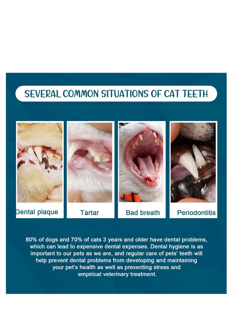 Elaimei Cat And Dog Toothpaste Mint, Advanced Cat And Dog Dental Care Toothpaste, Safe Toothpaste For Dog Teeth Cleaning, Eliminates Bad Breath By Removing Plaque And Tartar Buildup  - Image 3